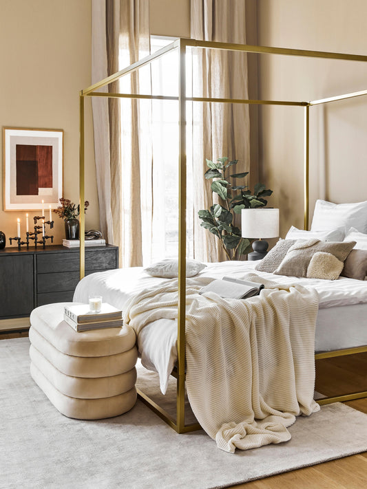 Bellira Four-Poster Bed in Metal