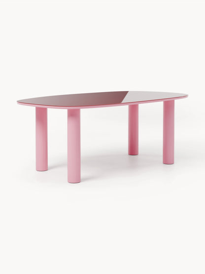 Benova Organic Glass-Top Dining Table, 200 x 110 cm