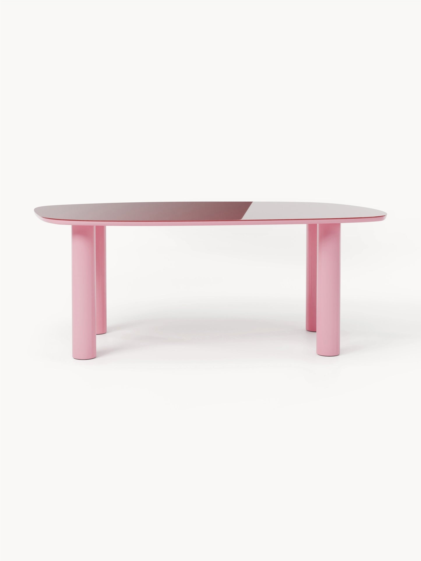 Benova Organic Glass-Top Dining Table, 200 x 110 cm
