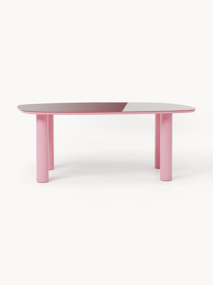 Benova Organic Glass-Top Dining Table, 200 x 110 cm