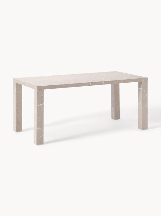 Carven Marble-Look Dining Table, 180 x 90 cm