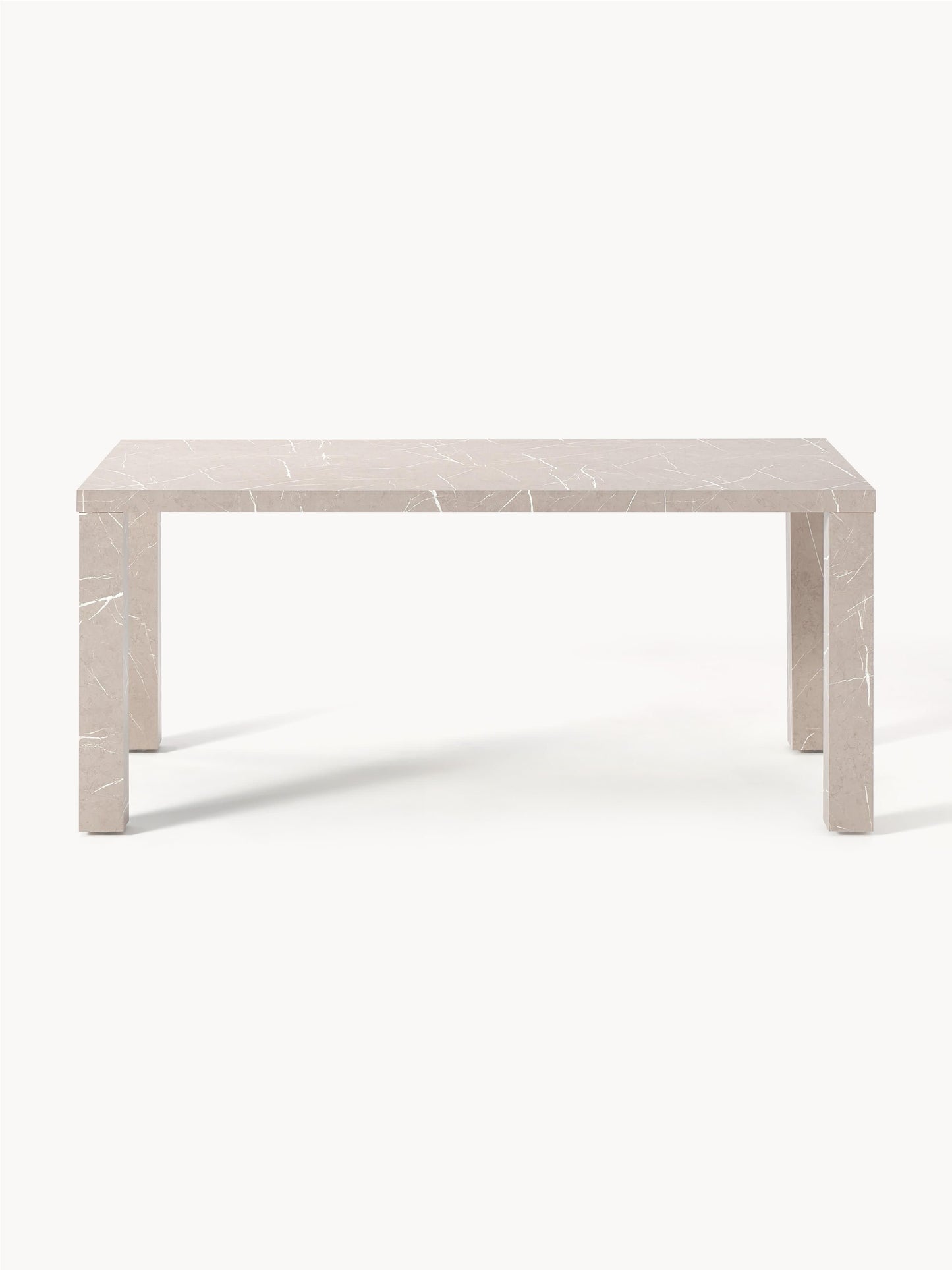 Carven Marble-Look Dining Table, 180 x 90 cm