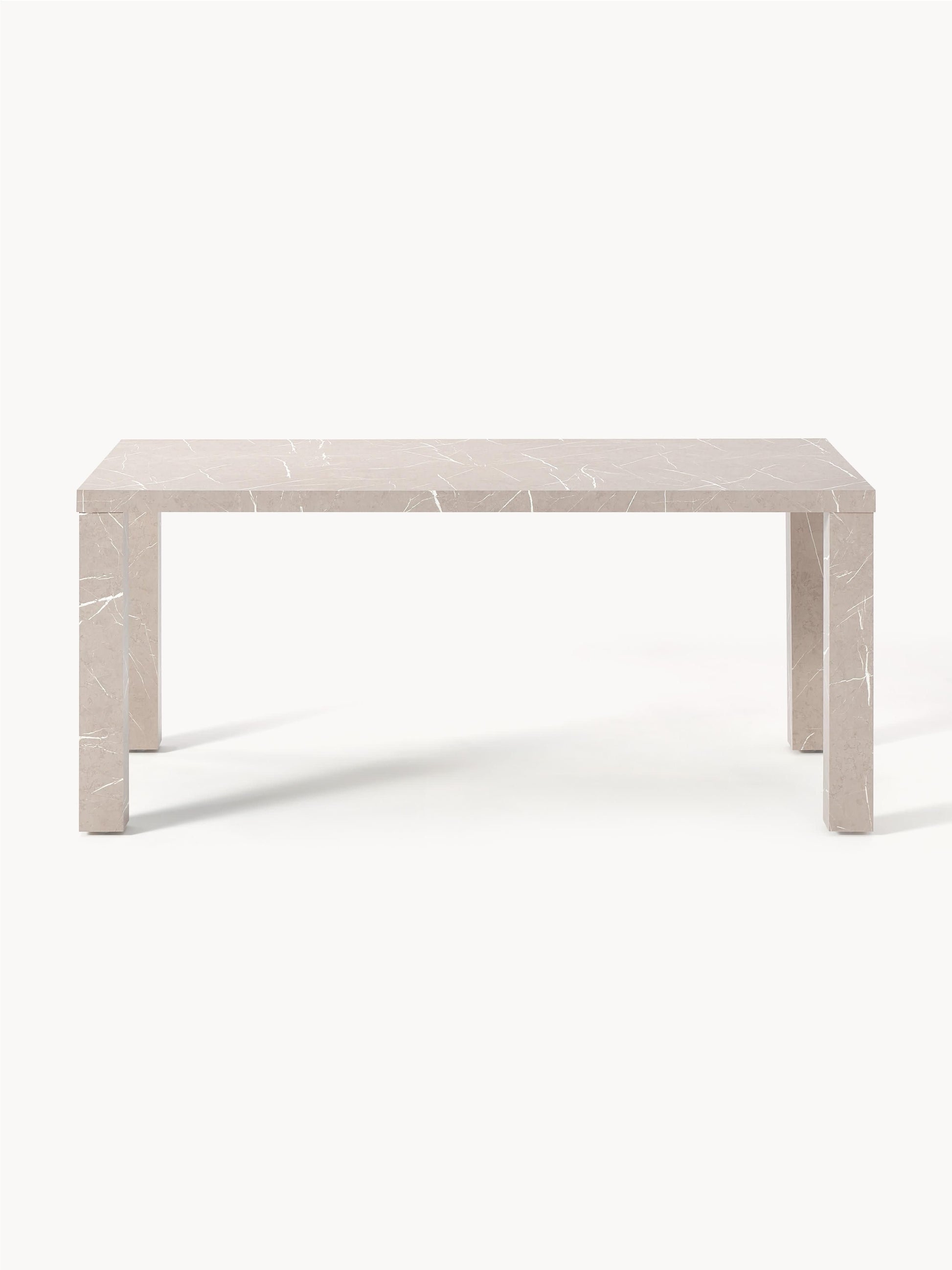 Carven Marble-Look Dining Table, 180 x 90 cm