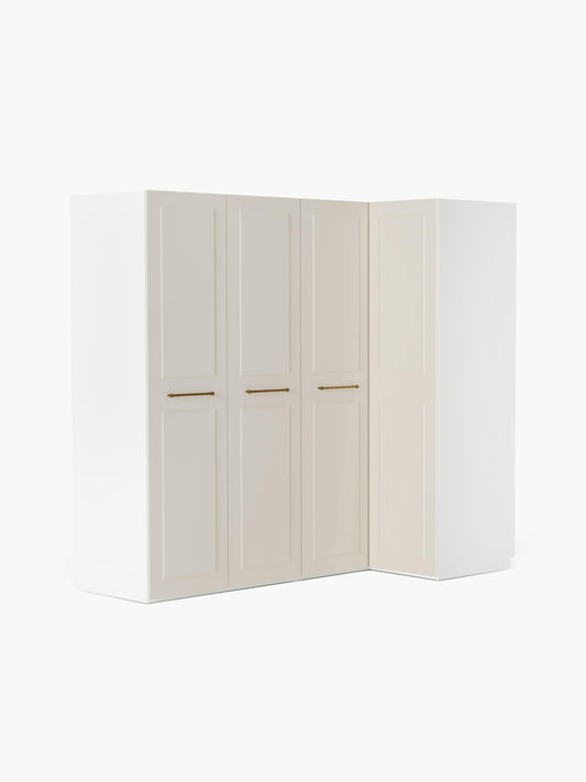 Charlise Corner Wardrobe, Modular, 215 cm Wide, in Various Sizes