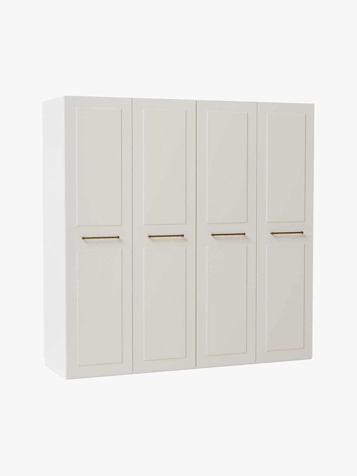 Charlise Hinged-Door Modular Wardrobe, 200 cm Wide, in Various Sizes
