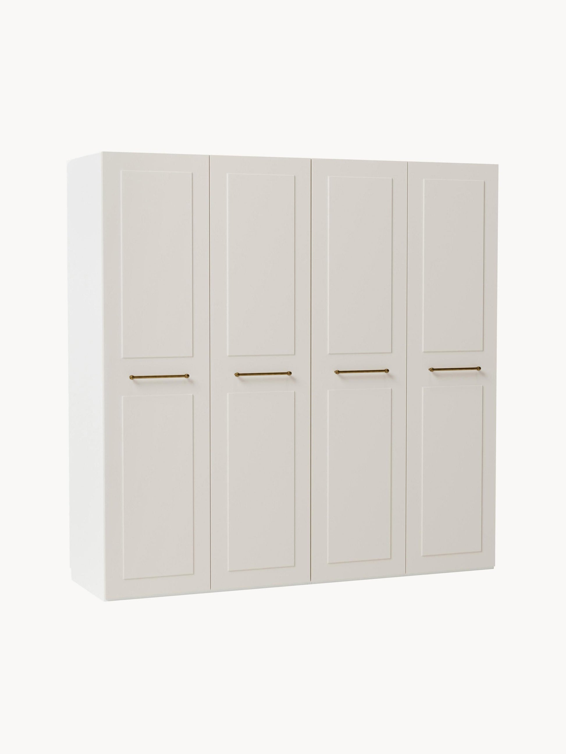 Charlise Hinged-Door Modular Wardrobe, 200 cm Wide, in Various Sizes
