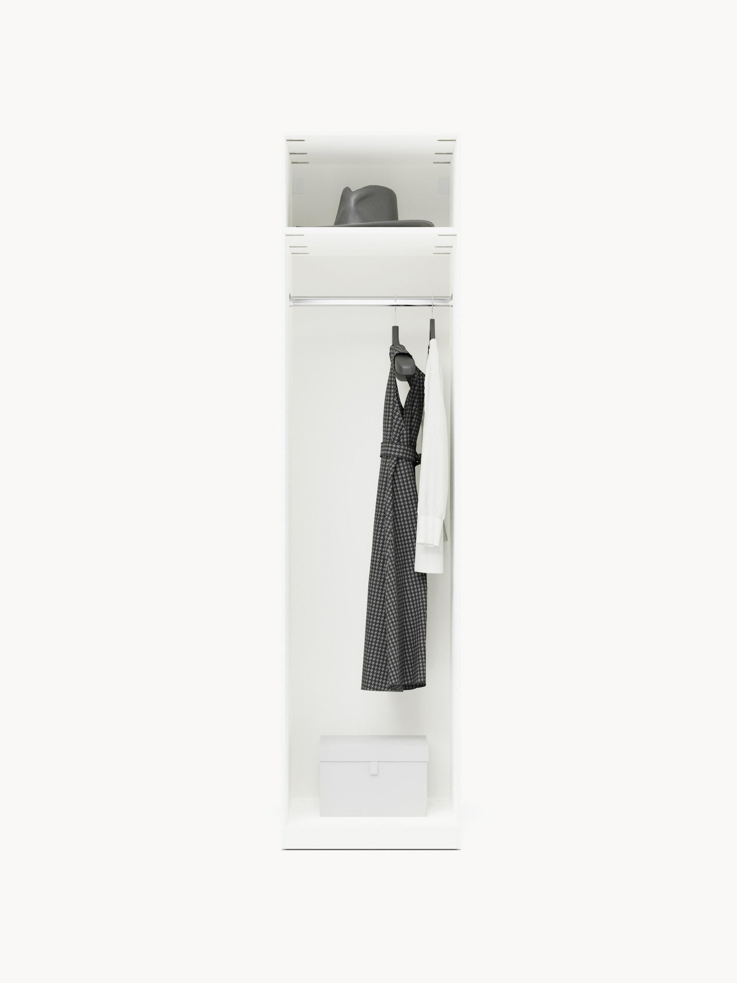 Charlise Modular Hinged-Door Wardrobe, 50 cm Wide, in Various Sizes