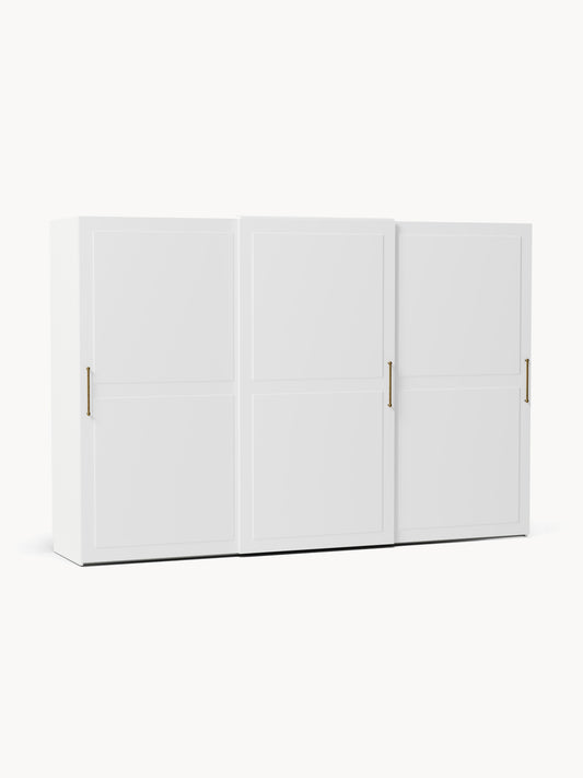 Charlise Modular Sliding-Door Wardrobe, 300 cm Wide, in Various Sizes