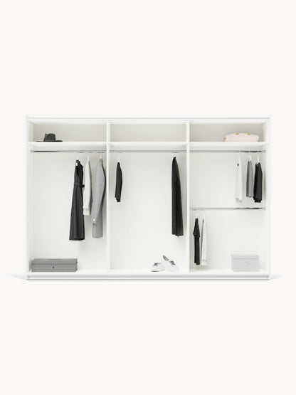 Charlise Modular Sliding-Door Wardrobe, 300 cm Wide, in Various Sizes