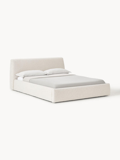 Cloven Bouclé Upholstered Bed
