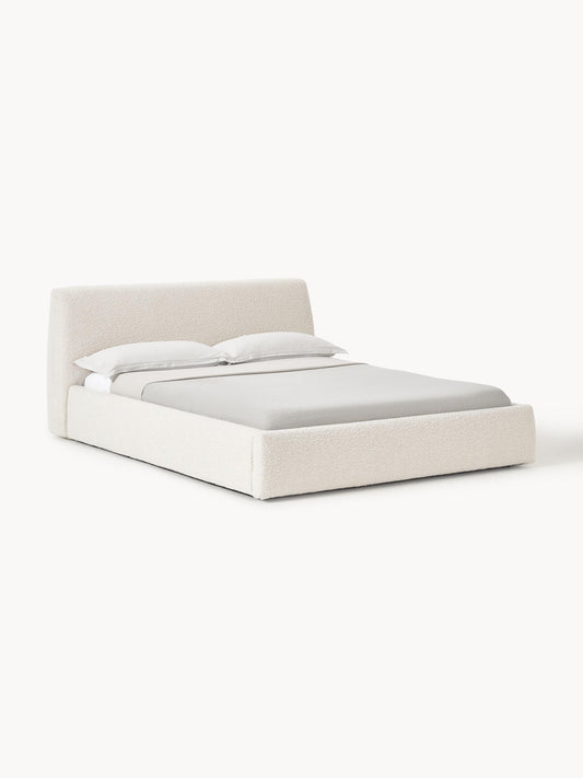 Cloven Bouclé Upholstered Bed