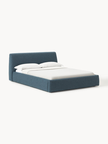 Cloven Bouclé Upholstered Bed