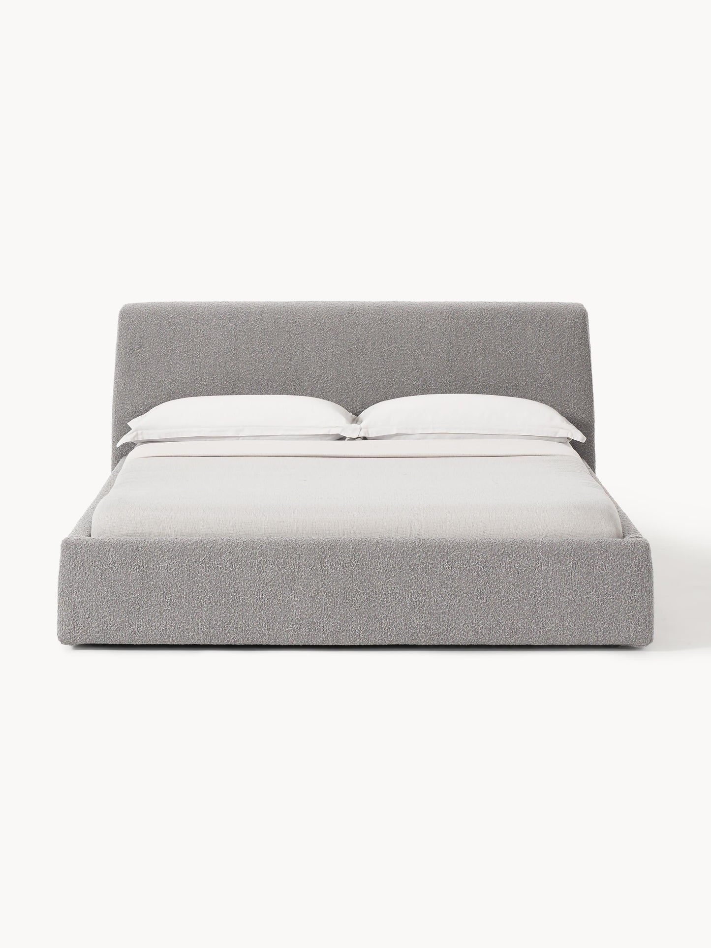 Cloven Bouclé Upholstered Bed