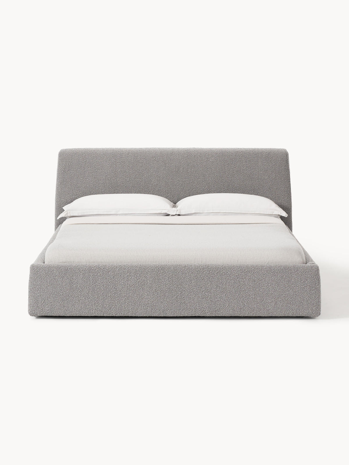 Cloven Bouclé Upholstered Bed