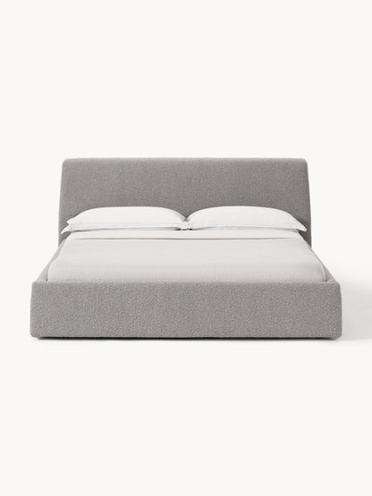 Cloven Bouclé Upholstered Bed