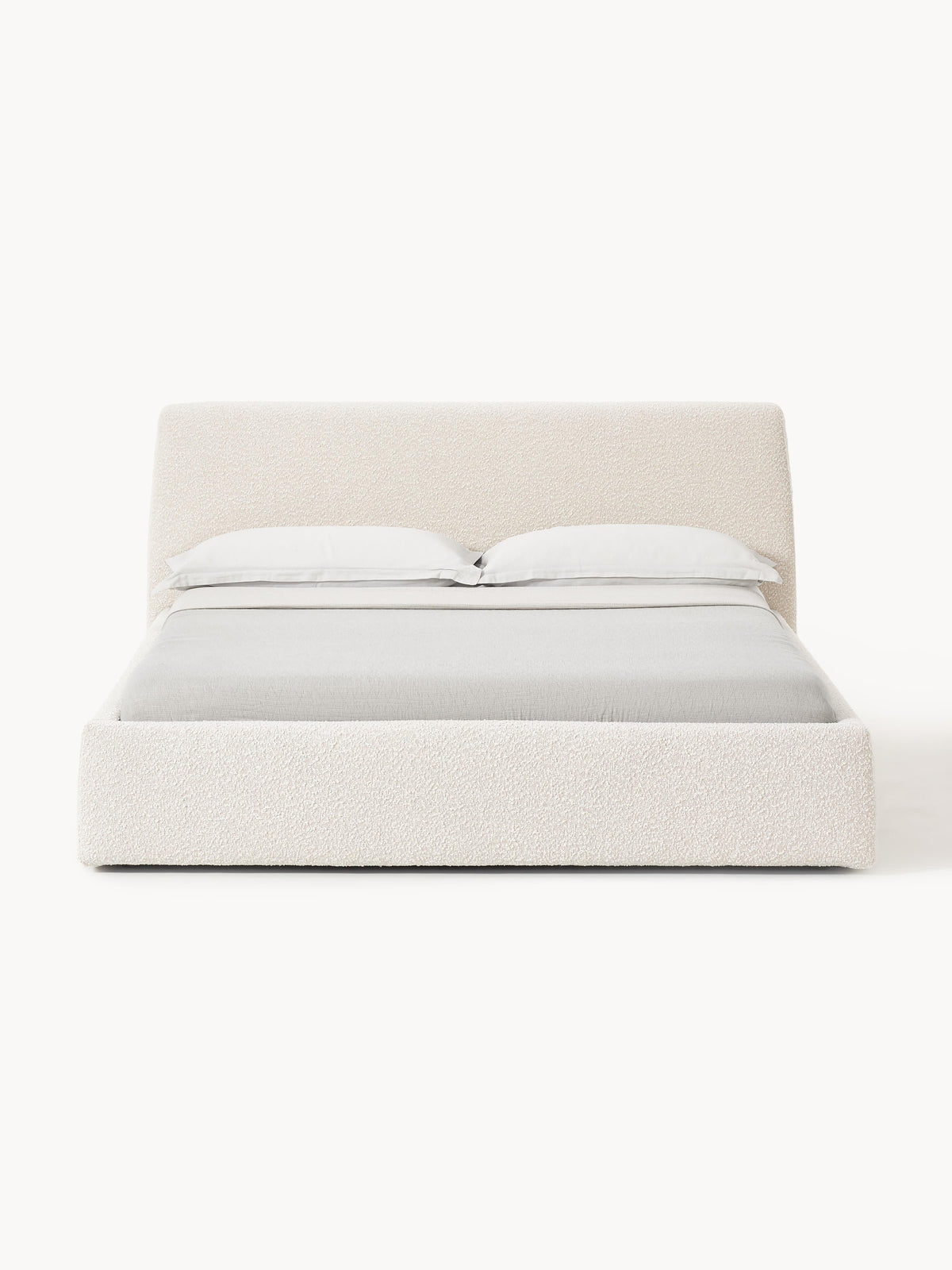 Cloven Bouclé Upholstered Bed