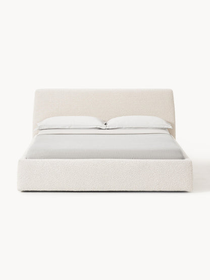 Cloven Bouclé Upholstered Bed