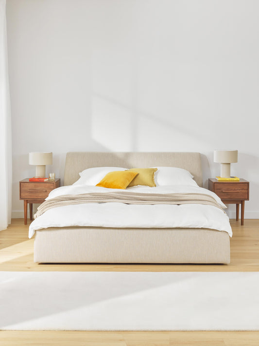 Cloven Upholstered Bed with Storage