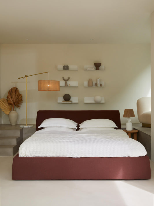 Cloven Upholstered Bed with Storage
