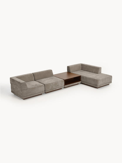 Colvin Modular 4-Seater Corner Sofa with Coffee Table