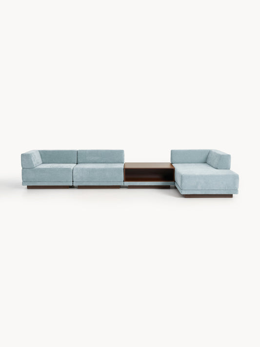 Colvin Modular 4-Seater Corner Sofa with Coffee Table
