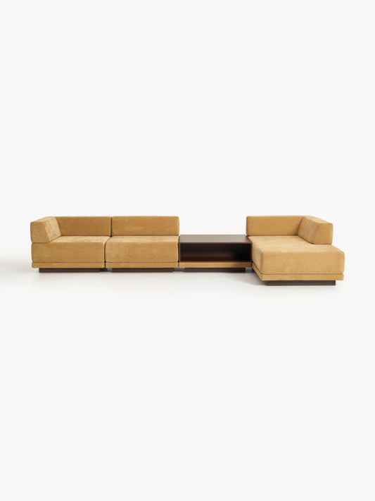 Colvin Modular 4-Seater Corner Sofa with Coffee Table