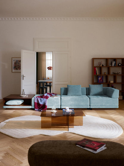 Colvin Modular 4-Seater Sofa with Coffee Table & Ottoman