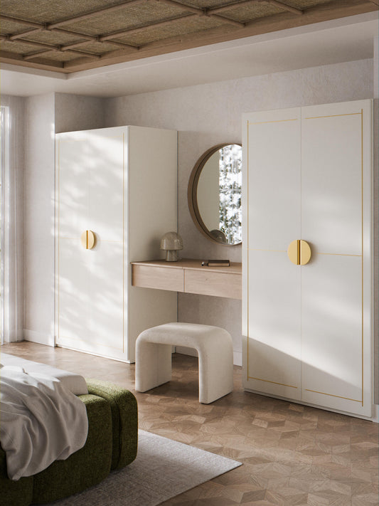 Denova Hinged-Door Wardrobe, Modular, 100 cm Wide, in Various Sizes