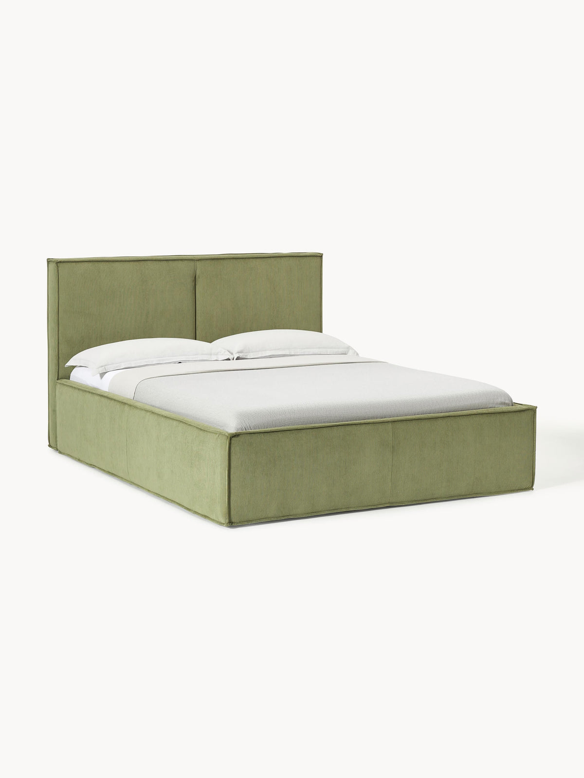 Dreava Corduroy Upholstered Bed with Storage