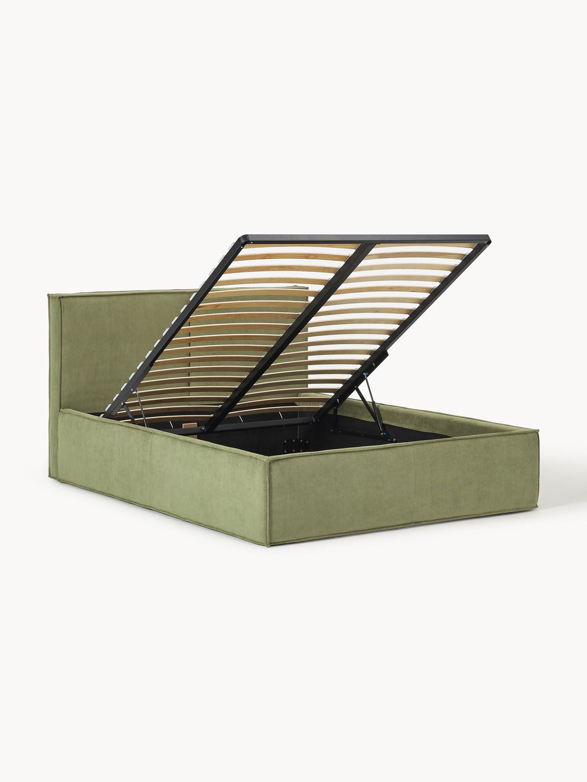Dreava Corduroy Upholstered Bed with Storage