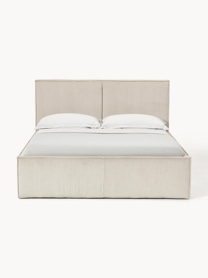 Dreava Upholstered Bed in Corduroy