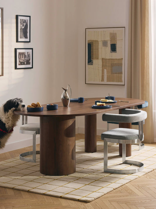 Dunova Oval Dining Table in Oak, in Various Sizes