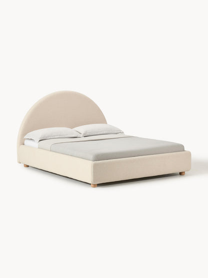Ebbina Upholstered Bed in Teddy