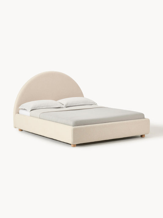 Ebbina Upholstered Bed in Teddy