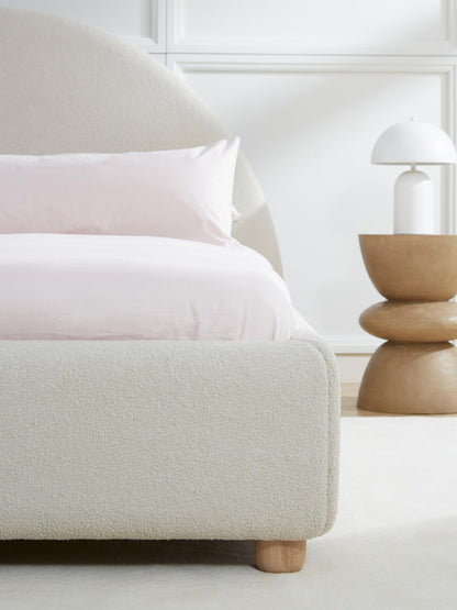 Ebbina Upholstered Bed in Teddy