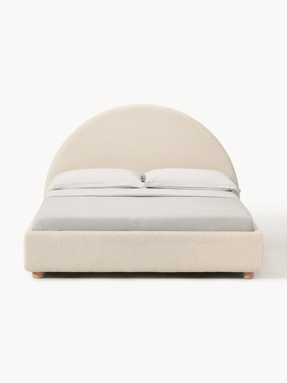 Ebbina Upholstered Bed in Teddy