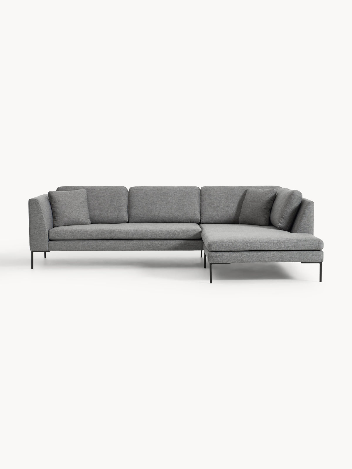 Emmara Corner Sofa with Metal Legs
