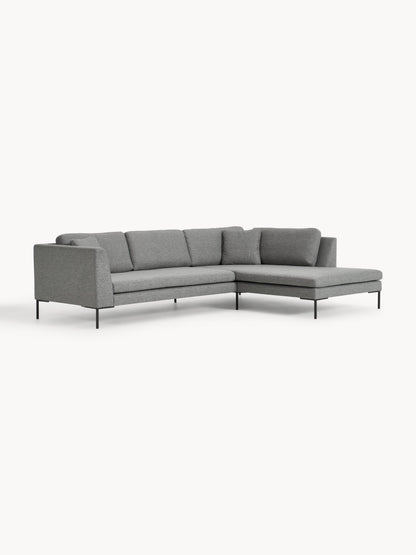 Emmara Corner Sofa with Metal Legs