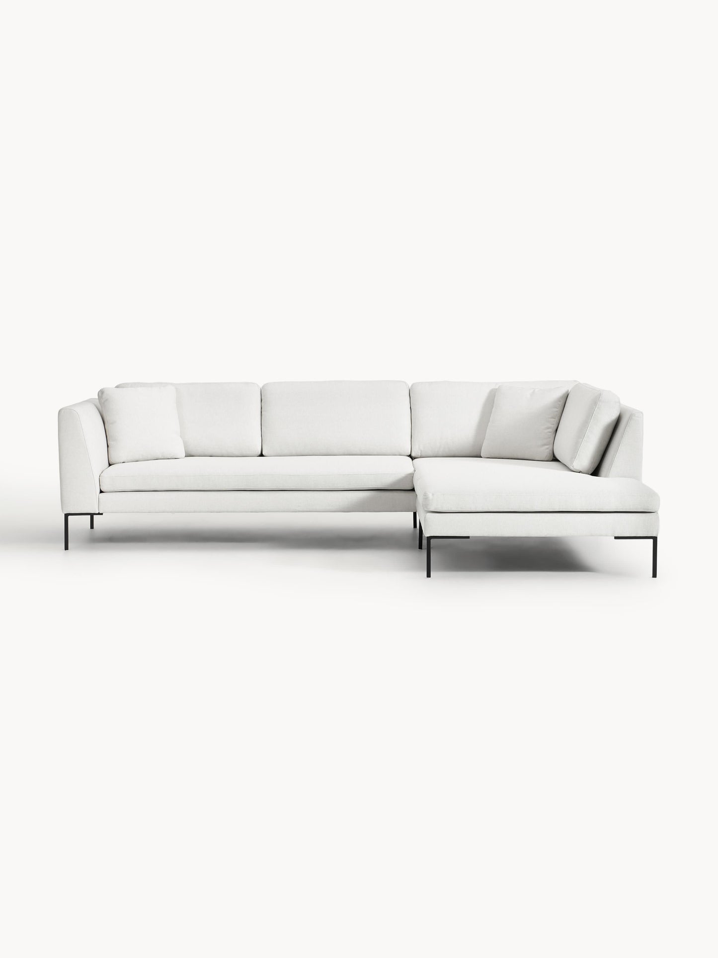 Emmara Corner Sofa with Metal Legs