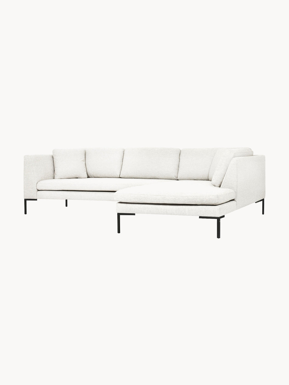 Emmara Corner Sofa with Metal Legs