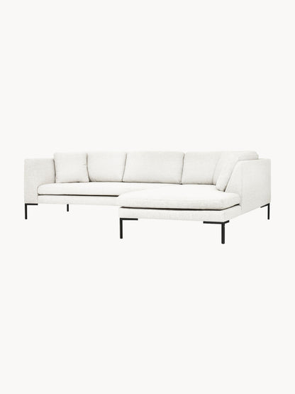 Emmara Corner Sofa with Metal Legs