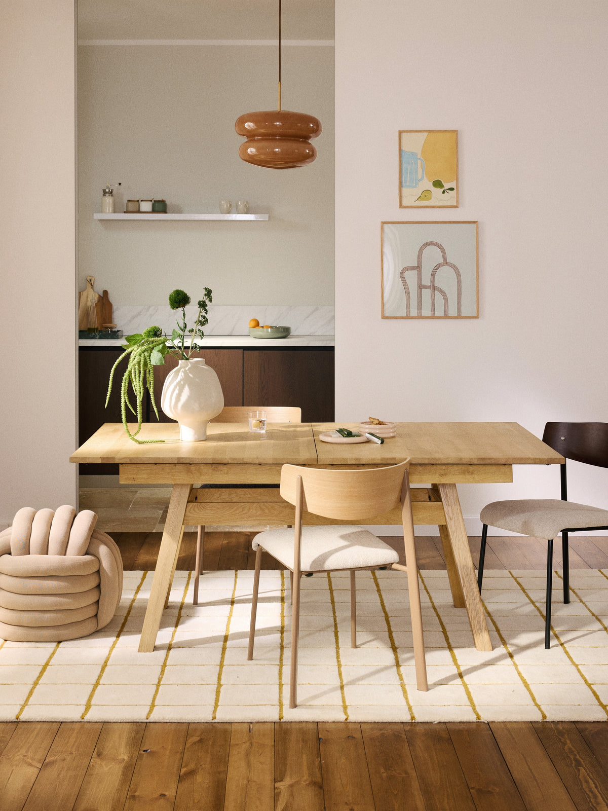 Ethano Dining Table, Extendable, 180 - 220 x 100 cm