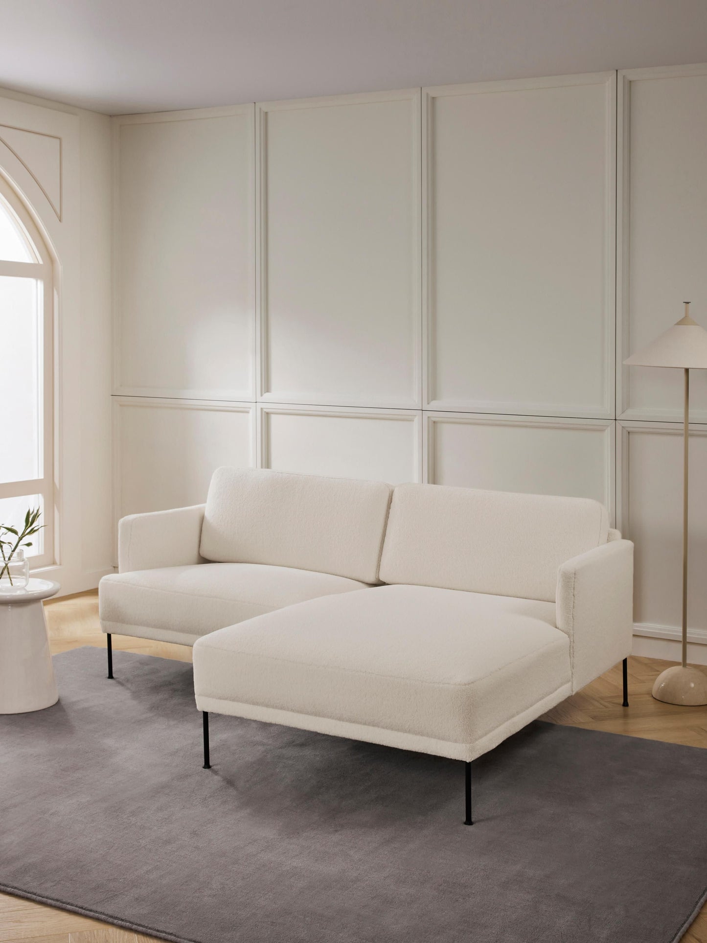 Fluendo Small Teddy Fabric Corner Sofa