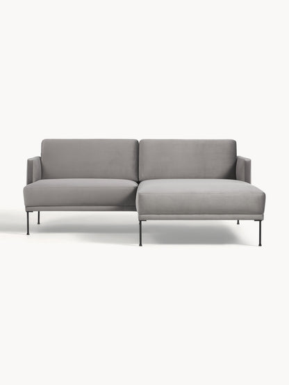 Fluendo Small Velvet Corner Sofa