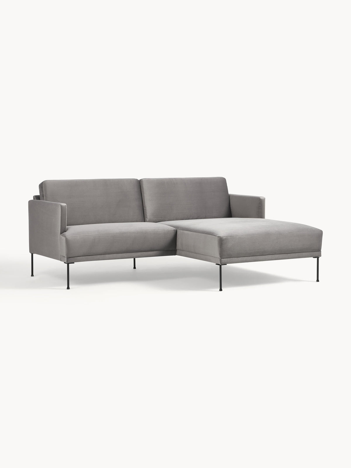 Fluendo Small Velvet Corner Sofa