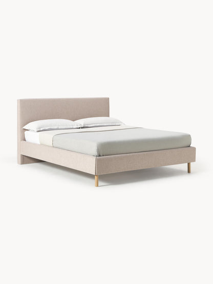 Giulora Upholstered Bed with Wooden Feet