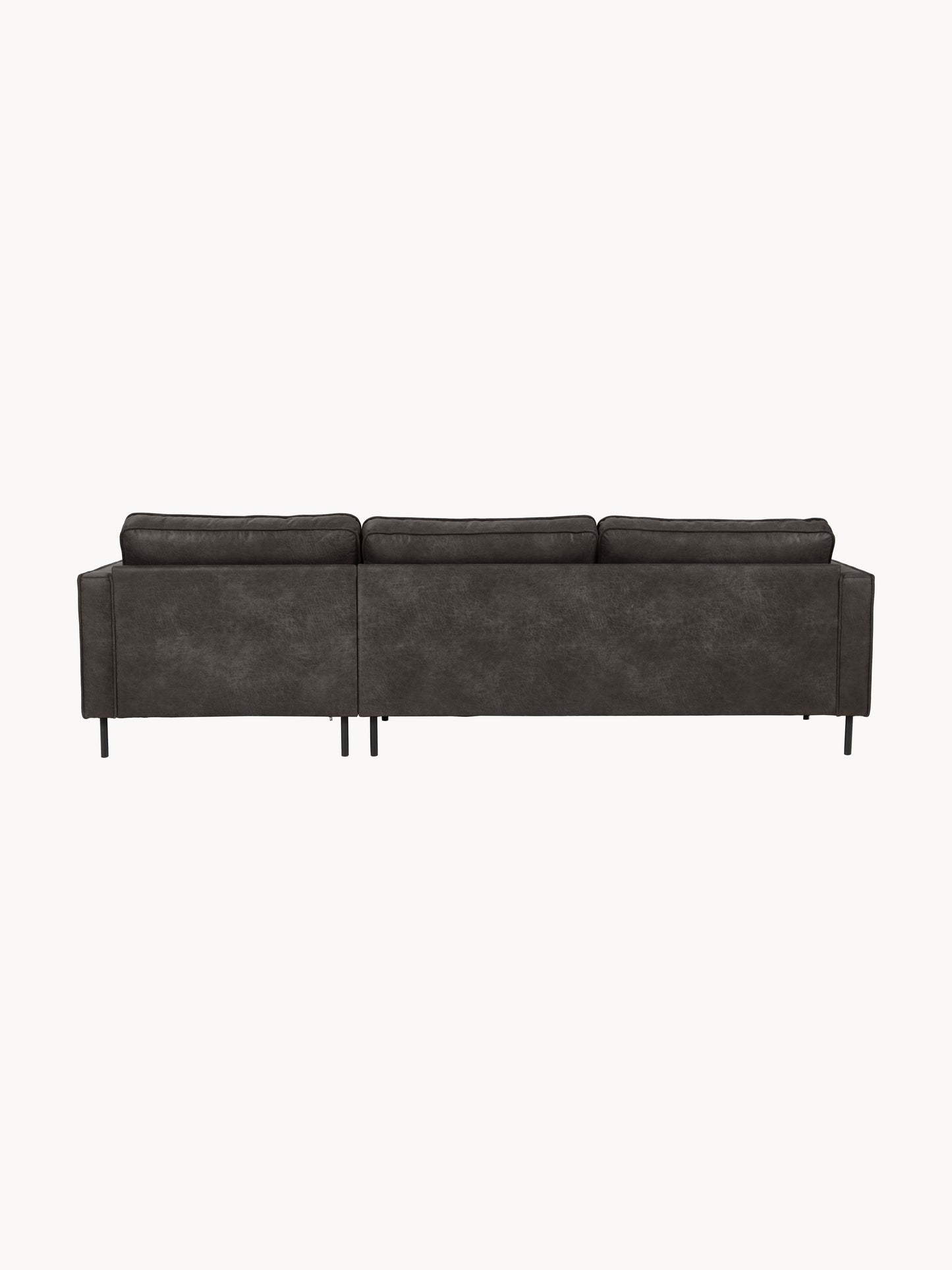 Hunwell Leather Corner Sofa (3-Seater)