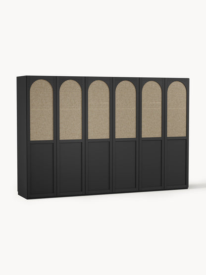 Jeanor Hinged-Door Wardrobe, Modular, 300 cm Wide, in Various Sizes