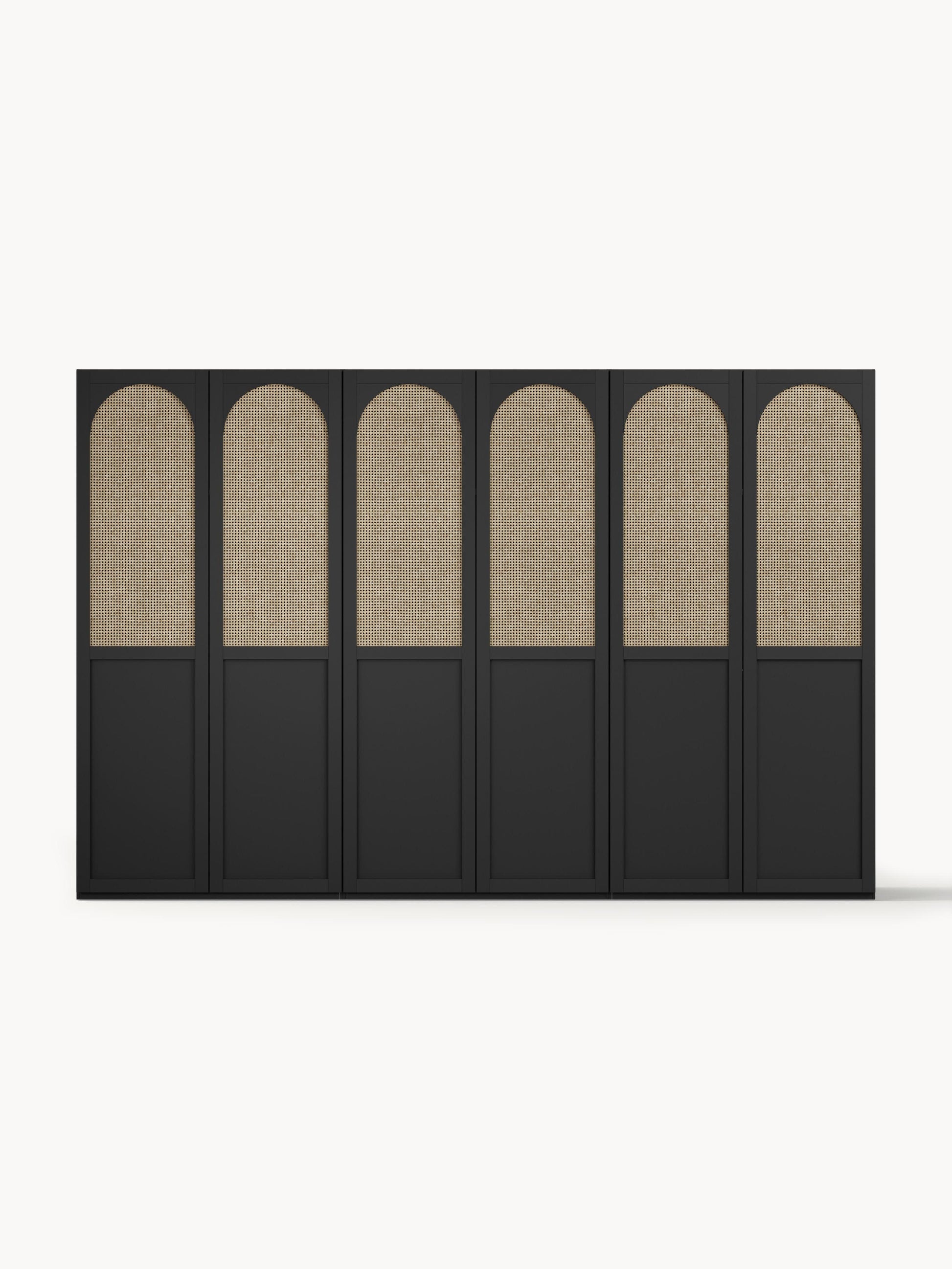 Jeanor Hinged-Door Wardrobe, Modular, 300 cm Wide, in Various Sizes