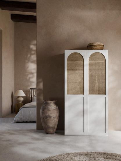 Jeanor Modular Hinged-Door Wardrobe, 100 cm Wide, in Various Sizes